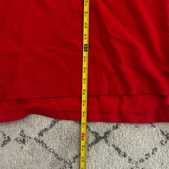 Polo Ralph Lauren Red polo shirt Old Color fade Retro classic style Preppy Y2K - Picture 7 of 9